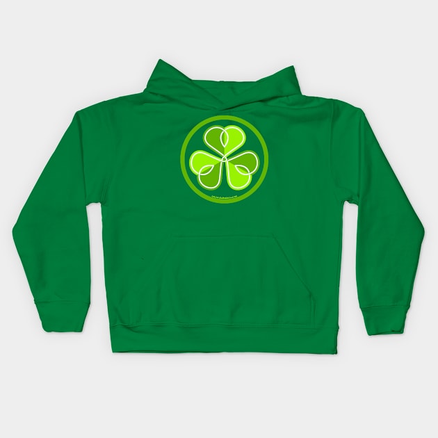 Irish clover Kids Hoodie by tuditees